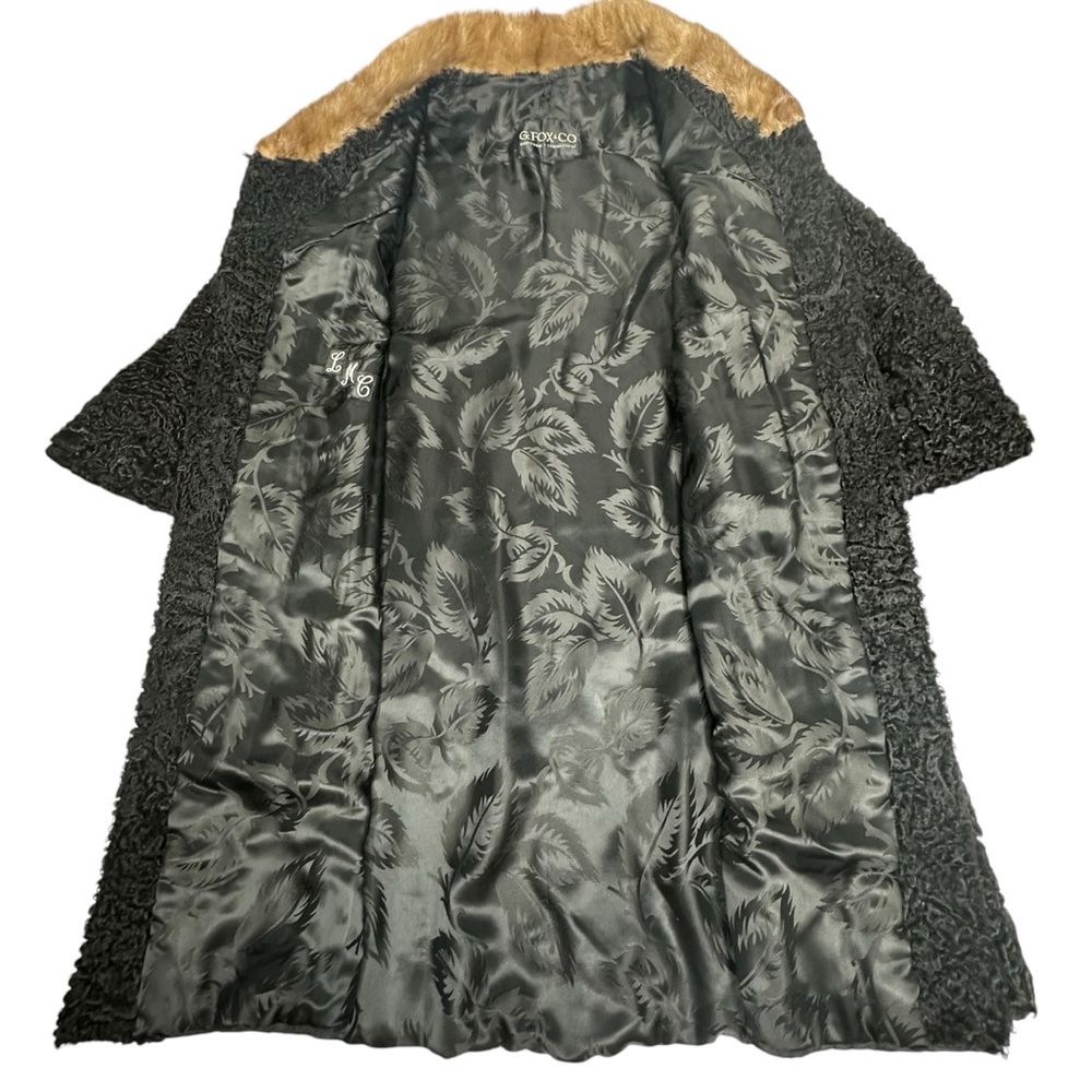 Vintage 50’s/60’s G Fox + Co Persian Lamb Fur Jacket w/Mink Collar - Picture 9 of 16